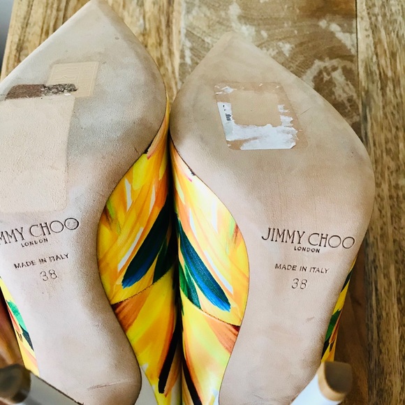 Jimmy Choo Anouk Feather print shoes - Picture 2 of 3